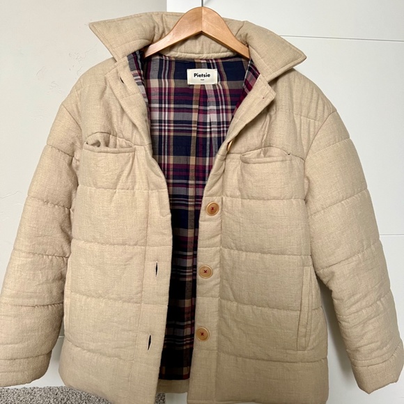 Pietsie Alamos Jacket in Oat Flannel Size Small - Picture 7 of 10